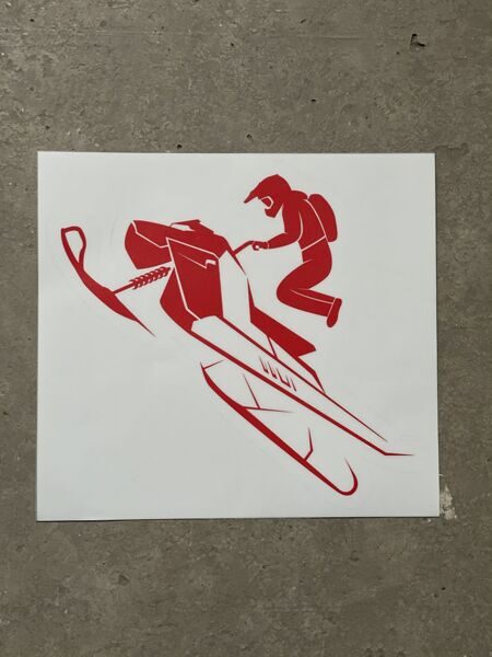 Наклейка "Снегоходчик"